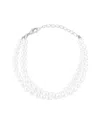 Chloe & Madison Chloe And Madison Plated Double Row Bracelet In Metallic
