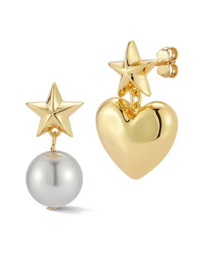 Chloe & Madison Chloe And Madison Plated Heart Earrings
