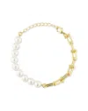 Chloe & Madison Chloe And Madison Plated Link Bracelet
