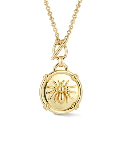 Chloe & Madison Chloe And Madison Plated Spider Medallion Necklace