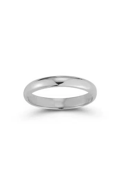 Chloe & Madison Chloe And Madison Rhodium Plate Band Ring In Silver