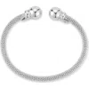Chloe & Madison Chloe And Madison Silver Mesh Cuff Bracelet In Silver