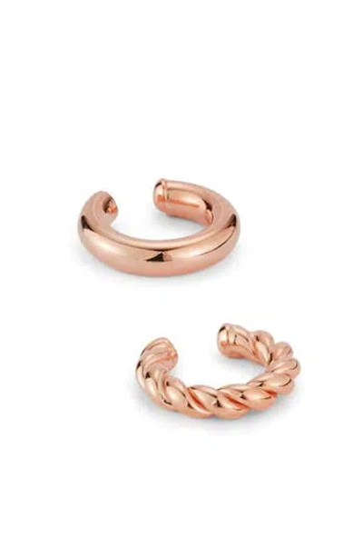 Chloe & Madison Chloe And Madison Set Of 2 Ear Cuffs In Gold