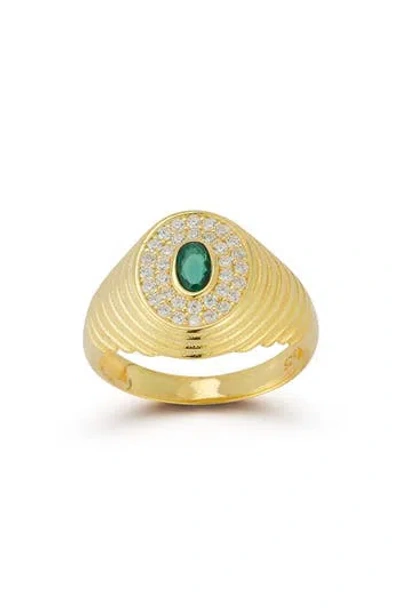 Chloe & Madison Chloe And Madison Signet Ring In Gold