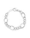 Chloe & Madison Chloe And Madison Silver Chunky Figaro Bracelet