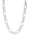 Chloe & Madison Chloe And Madison Silver Chunky Figaro Collar Necklace