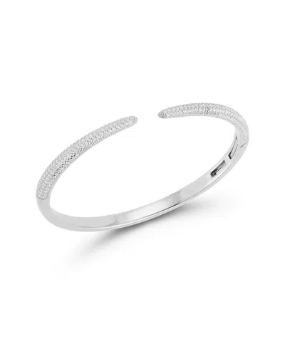 Chloe & Madison Chloe And Madison Silver Cz Bangle Bracelet