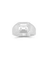 Chloe & Madison Chloe And Madison Silver Cz Bold Ring