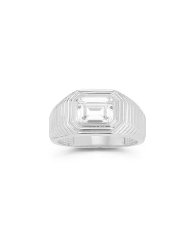 Chloe & Madison Chloe And Madison Silver Cz Bold Ring