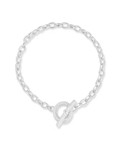 Chloe & Madison Chloe And Madison Silver Cz Bracelet