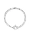 Chloe & Madison Chloe And Madison Silver Cz Bracelet