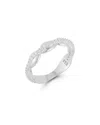 Chloe & Madison Chloe And Madison Silver Cz Bubble Ring
