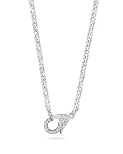 CHLOE & MADISON CHLOE AND MADISON SILVER CZ CHOKER NECKLACE