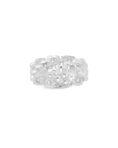 Chloe & Madison Chloe And Madison Link Band Ring In Silver