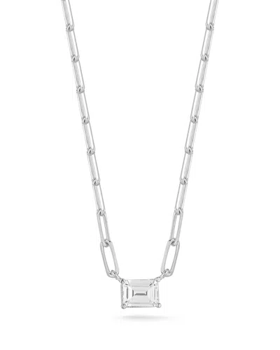 Chloe & Madison Chloe And Madison Silver Cz Necklace