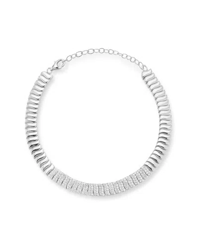 Chloe & Madison Chloe And Madison Ribbed Bracelet In Metallic