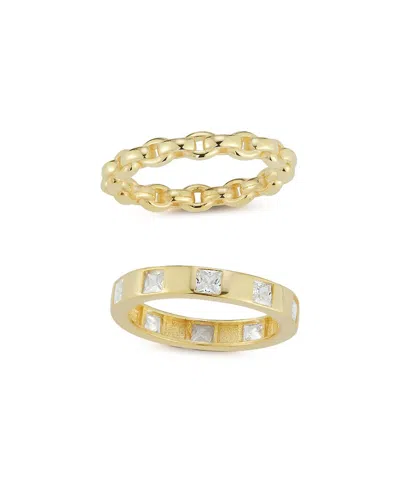 Chloe & Madison Chloe And Madison Silver Cz Ring Set Ring