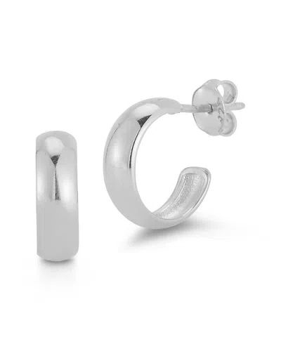 Chloe & Madison Chloe And Madison Silver Polished Hoops