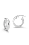 Chloe & Madison Chloe And Madison Small Twist Hoop Earrings In Silver