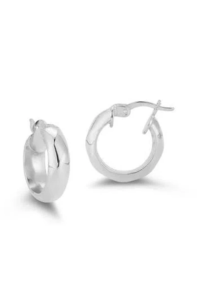 Chloe & Madison Chloe And Madison Small Twist Hoop Earrings In Silver