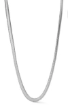 Chloe & Madison Chloe And Madison Snake Chain Necklace In Silver