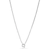 Chloe & Madison Chloe And Madison Spring Ring Pendant Necklace In Silver