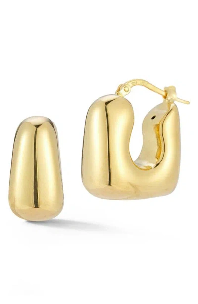 Chloe & Madison Square Hoop Earrings In Gold