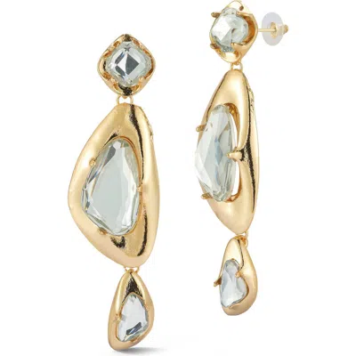 Chloe & Madison Chloe And Madison Statement Drop Earrings In Gold