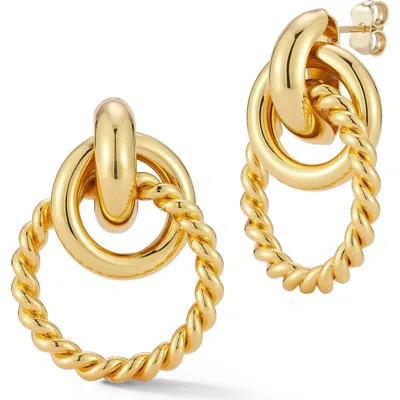 Chloe & Madison Chloe And Madison Jewelry Plated Statement Drop Earrings In Gold
