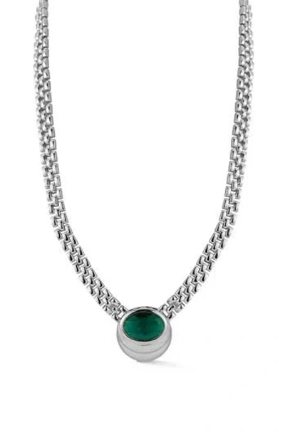 Chloe & Madison Chloe And Madison Statement Necklace In Silver