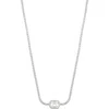 Chloe & Madison Chloe And Madison Sterling Silver Cubic Zirconia Tennis Choker Necklace