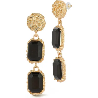 Chloe & Madison Chloe And Madison Stone Drop Earrings In Multi