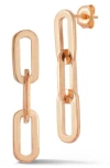 Chloe & Madison Chloe And Madison Chain Link Drop Earrings In Gold