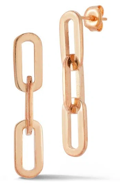 Chloe & Madison Chloe And Madison Triple Link Drop Earrings In Gold