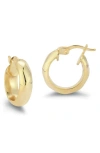 Chloe & Madison Tube Hoop Earrings In Gold
