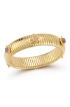 Chloe & Madison Chloe And Madison Tuboga Stretch Bracelet In Gold