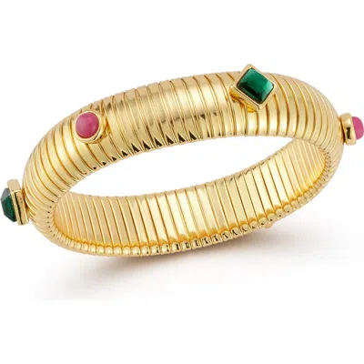 Chloe & Madison Chloe And Madison Tubogas Bracelet In Gold