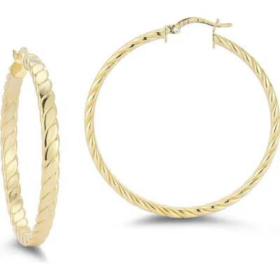 Chloe & Madison Chloe And Madison Twist Hoop Earrings In Gold