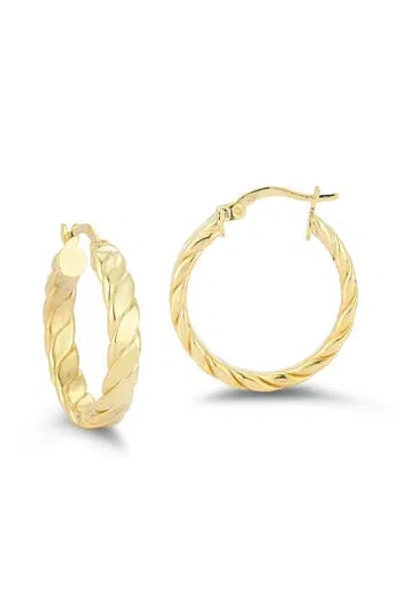 Chloe & Madison Chloe And Madison Twist Hoop Earrings In Gold