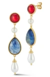 Chloe & Madison Chloe And Madison Vintage Drop Earrings In Gold