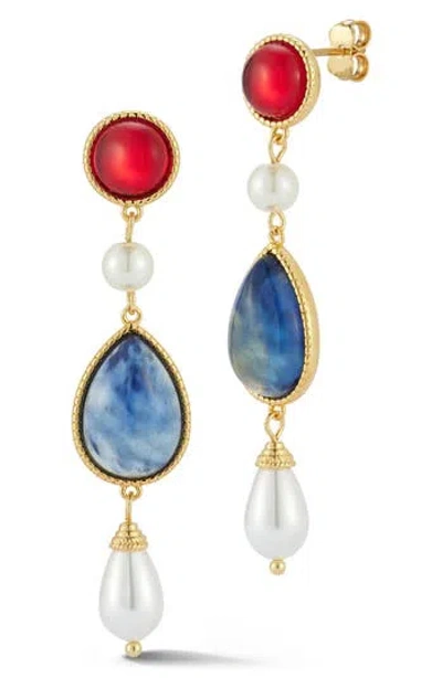 Chloe & Madison Chloe And Madison Vintage Drop Earrings In Multi