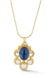 Chloe & Madison Chloe And Madison Vintage Pendant Necklace In Gold