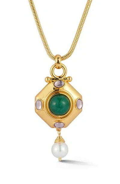 Chloe & Madison Chloe And Madison Vintage Pendant Necklace In Gold