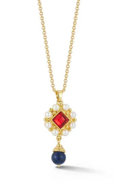 Chloe & Madison Chloe And Madison Vintage Pendant Necklace In Gold
