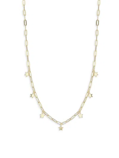 Chloe & Madison Women's 14k Gold Plated Sterling Silver Dainty Star Charm Necklace