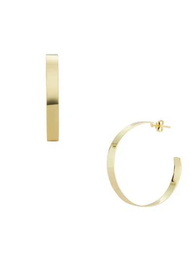 Chloe & Madison Women's 14k Goldplated Sterling Silver Half Hoop Earrings