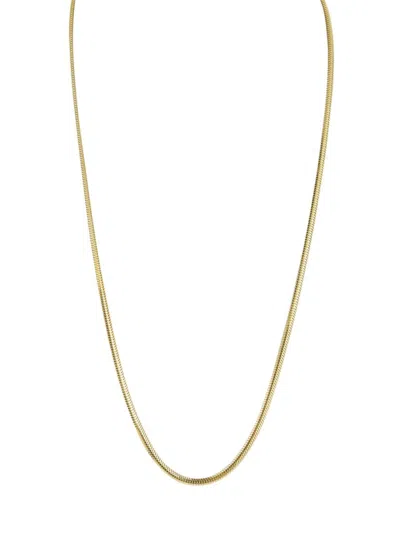 Chloe & Madison Women's 14k Goldplated Sterling Silver Snake Chain Necklace/15"