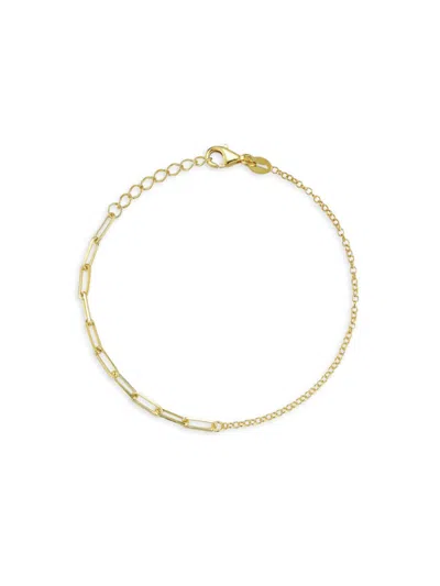 Chloe & Madison Women's Sterling Silver Chain Bracelet In Gold