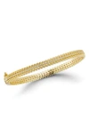 Chloe & Madison Chloe And Madison Wreath Bangle Bracelet In Gold