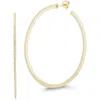 Chloe & Madison Chloe And Madison X-large Cubic Zirconia Hoop Earrings In Gold